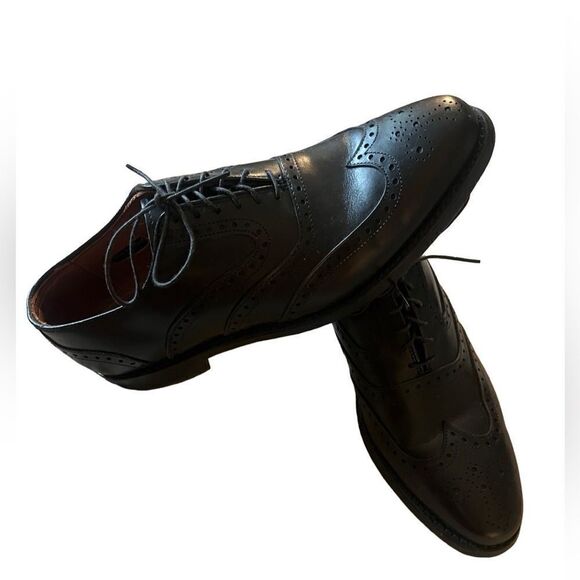 Allen Edmonds Mens Black McClain Wingtip Oxford Shoes Size 8 D main image 4